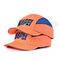 Πορτοκαλί καπέλο με μπλε μικρό qty προσκρούσεων ΚΑΠ CE EN812 περασμάτων προσκρούσεων ΚΑΠ ασφάλειας κεντητικής